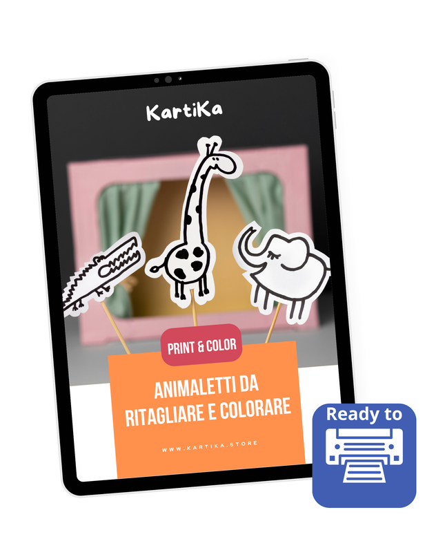 Animaletti da ritagliare e colorare